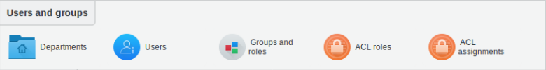 Picture of Users and Groups section in FusionDirectory