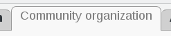 Picture of community organization tab in FusionDirectory