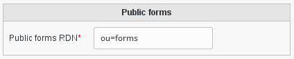 Public Forms plugin configuration screen
