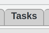 TAB menu to be clicked to access Tasks configuration.