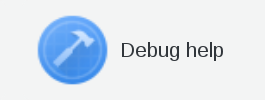 Picture of Debug help icon in FusionDirectory