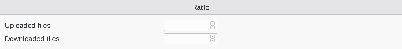 Picture of ratio settings in FusionDirectory