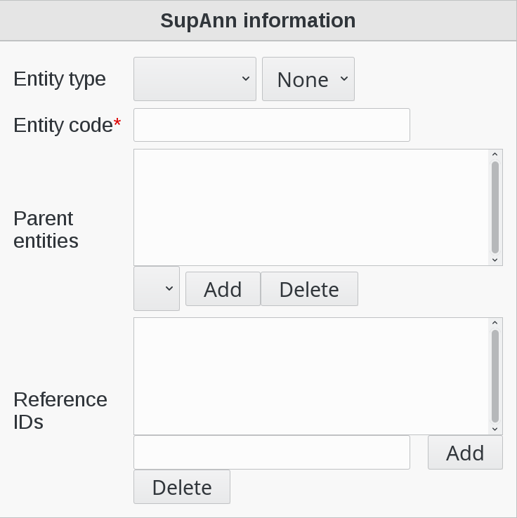 Picture of supann information menu in FusionDirectory
