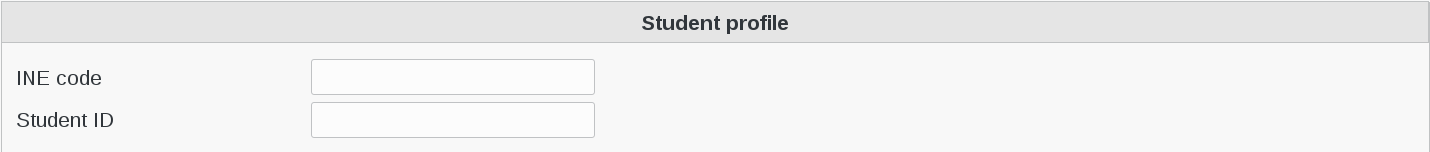 Picture of student profile settings in FusionDirectory
