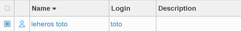 Picture of leheros toto user line in FusionDirectory
