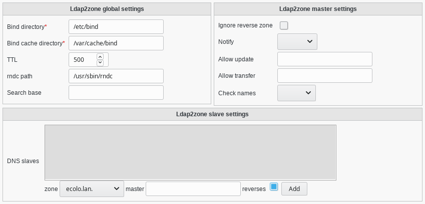 Argonaut DNS Service configuration