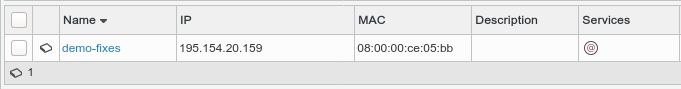 Picture of server in FusionDirectory with Argonaut Server service