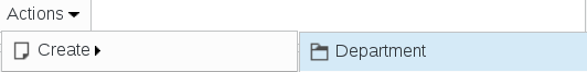 Picture of create department menu in FusionDirectory