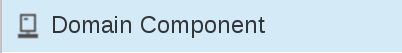 Picture of create domain component menu in FusionDirectory