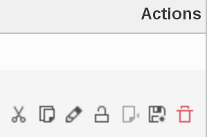 Picture of actions in FusionDirectory