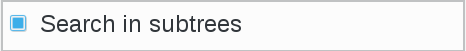 Picture of search in subtrees filter in FusionDirectory