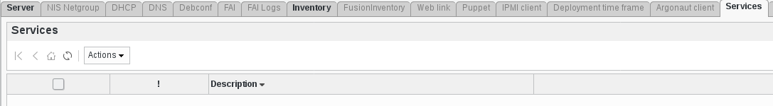 Picture of Dovecot services in FusionDirectory