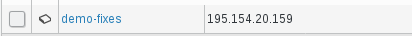 Picture of server line in FusionDirectory