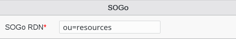 Picture of SOGo settings in FusionDirectory