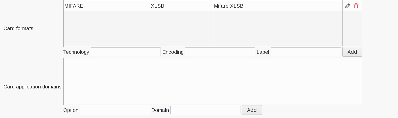 Multiservice Card settings continuation in FusionDirectory