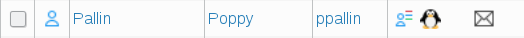 Picture of user line in FusionDirectory