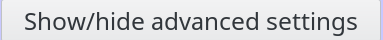 Picture of Show/hide advanced settings button in FusionDirectory