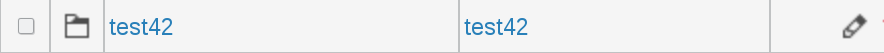 Picture of test42 line in FusionDirectory
