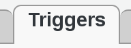 Image of Triggers tab in FusionDirectory