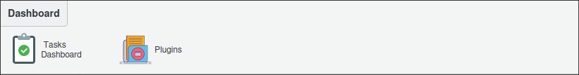 Dashboard section in FusionDirectory