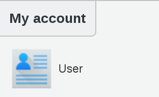 My Account section in FusionDirectory
