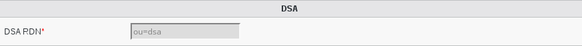 Picture of DSA configuration page in FusionDirectory
