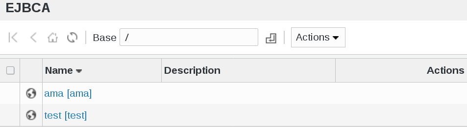 Picture of EJBCA part in FusionDirectory