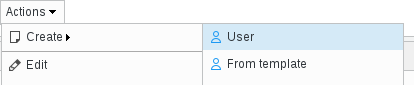Picture of GPG create user menu in FusionDirectory