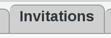 Invitations tab in FusionDirectory
