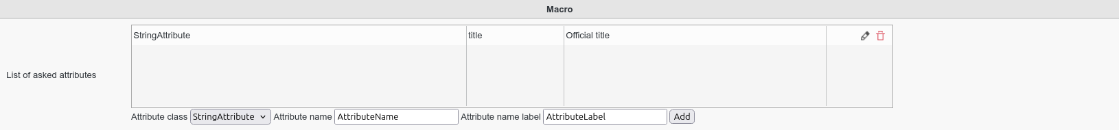 Picture of Macro Settings example screen in FusionDirectory