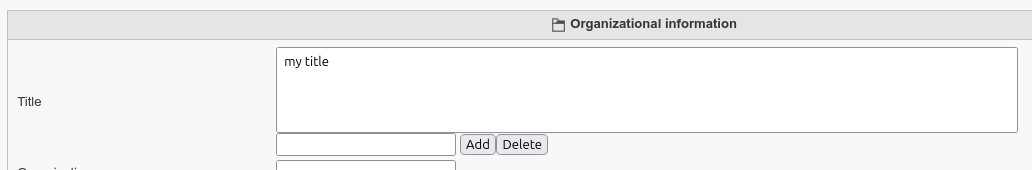 Picture of title section of the new user