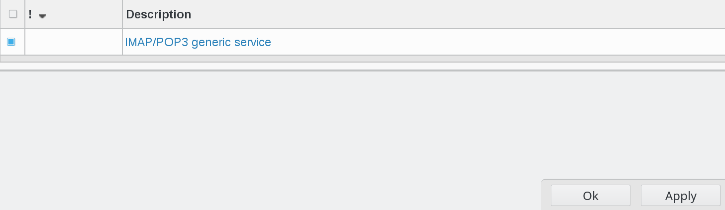 Picture of IMAP/POP3 line in FusionDirectory