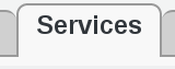 Picture of Services tab in FusionDirectory