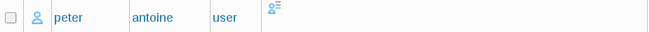Picture of User line in FusionDirectory