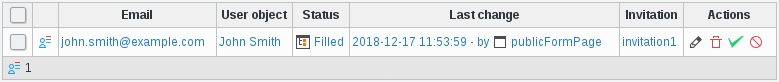 Registration filled