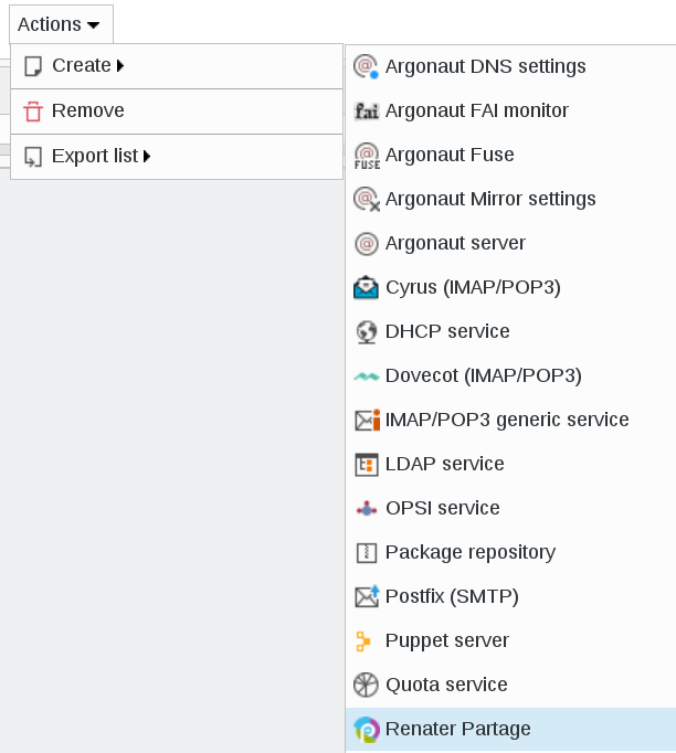 Picture of Add Renaterpartage in FusionDirectory
