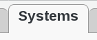 Picture of Systems tab in FusionDirectory