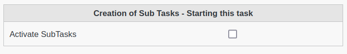 Picture of tasks - subtasks creation within FusionDirectory
